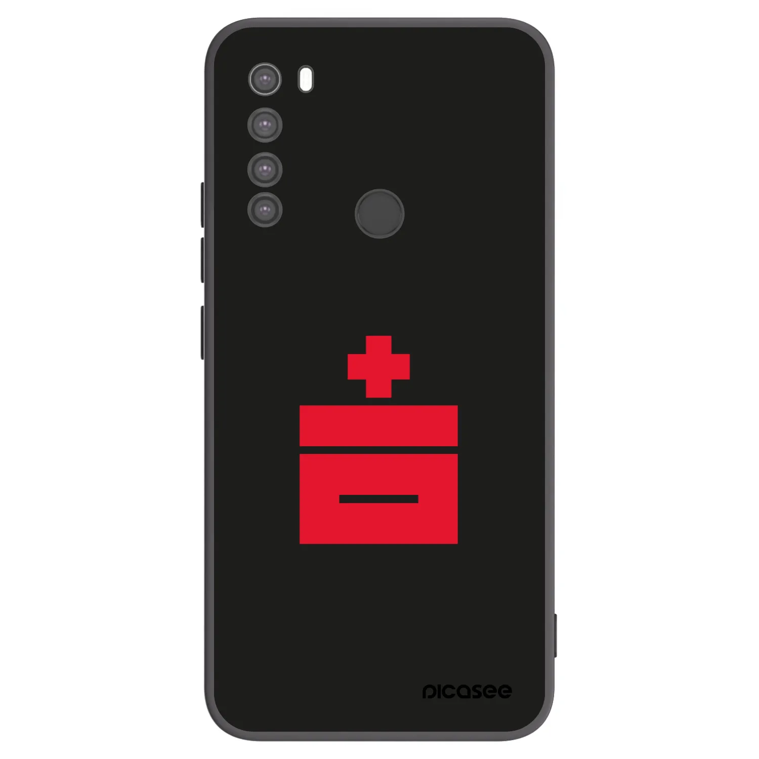 Picasee silikonski črni ovitek za Xiaomi Redmi Note 8 - Le Plastenciaga
