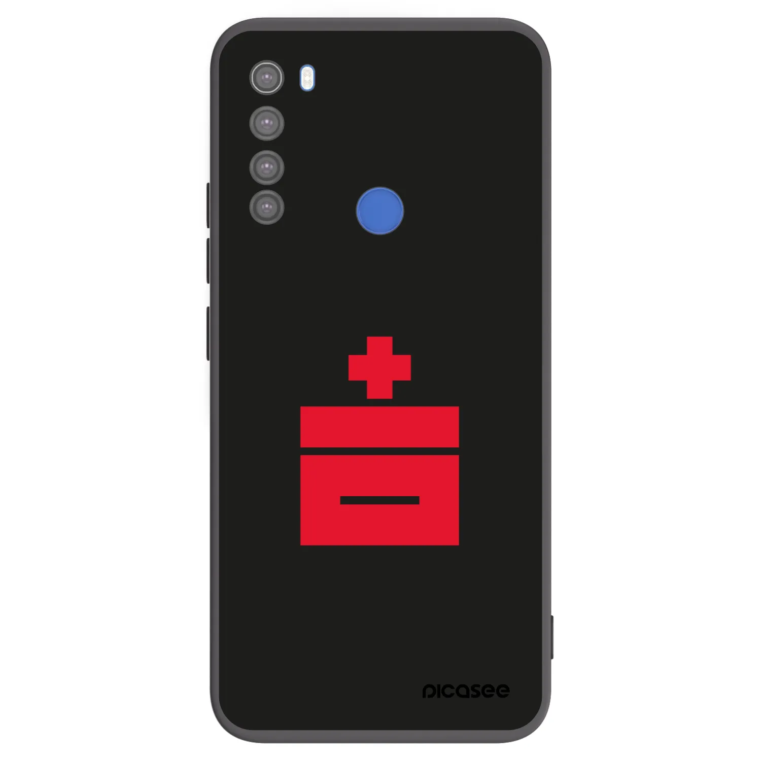 Picasee silikonski črni ovitek za Xiaomi Redmi Note 8T - Le Plastenciaga