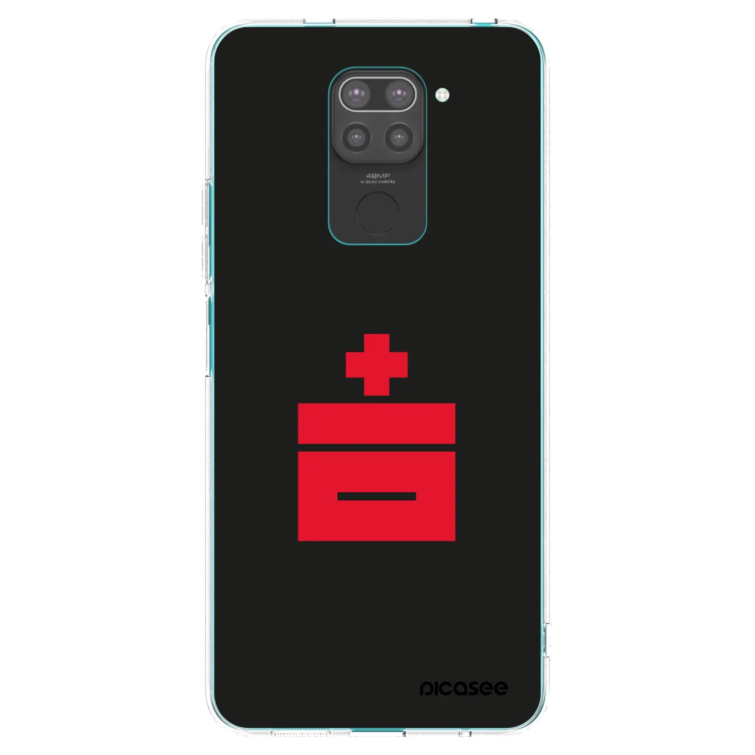Picasee silikonski črni ovitek za Xiaomi Redmi Note 9 - Le Plastenciaga