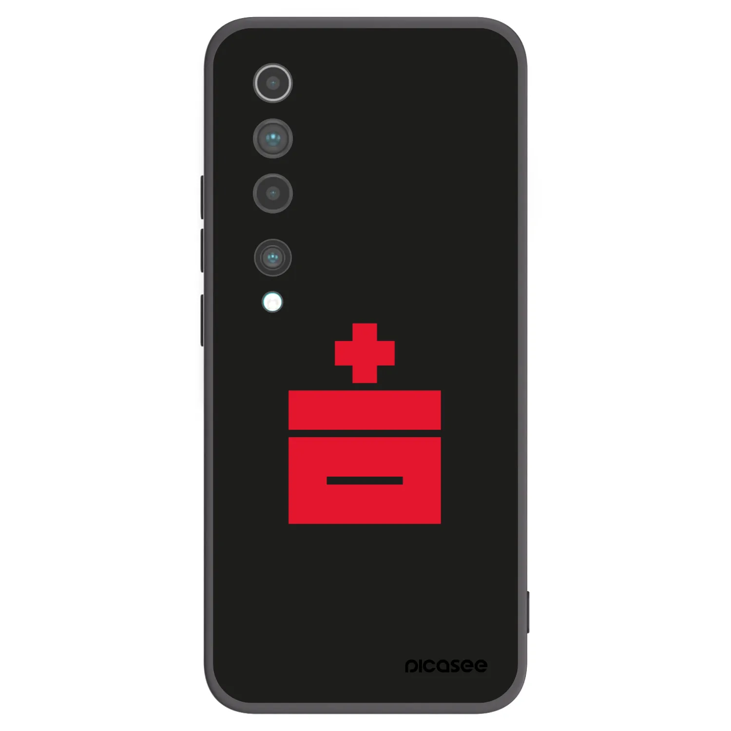 Picasee silikonski črni ovitek za Xiaomi Mi 10 - Le Plastenciaga