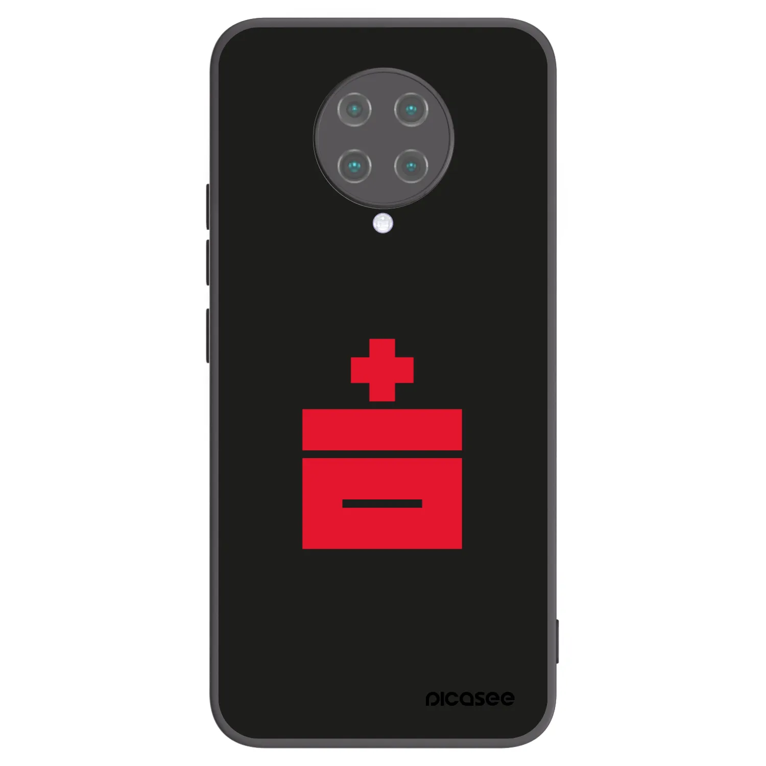 Picasee silikonski črni ovitek za Xiaomi Poco F2 Pro - Le Plastenciaga