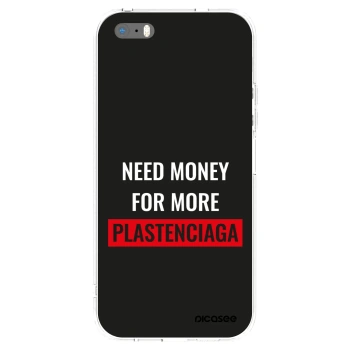 Picasee silikonski prozorni ovitek za Apple iPhone 5/5S/SE - More PLASTENCIAGA