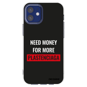 Picasee silikonski prozorni ovitek za Apple iPhone 12 mini - More PLASTENCIAGA