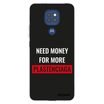 Picasee silikonski prozorni ovitek za Motorola Moto G9 Play - More PLASTENCIAGA