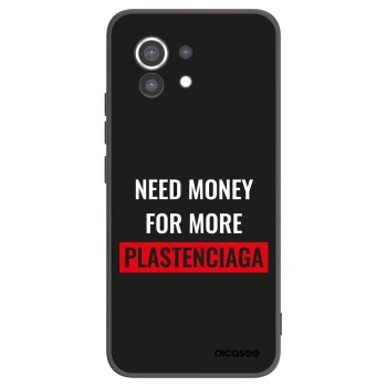 Picasee silikonski črni ovitek za Xiaomi Mi 11 - More PLASTENCIAGA