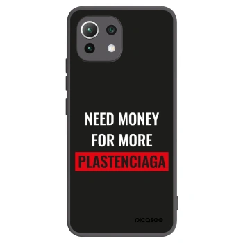 Picasee silikonski črni ovitek za Xiaomi 11 Lite 5G NE - More PLASTENCIAGA