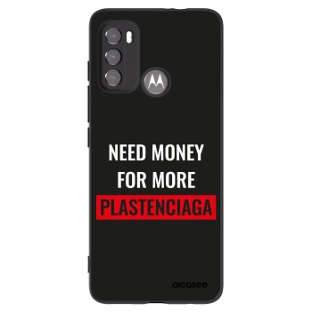 Picasee silikonski črni ovitek za Motorola Moto G60 - More PLASTENCIAGA