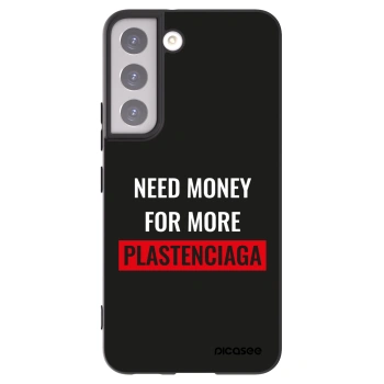 Picasee silikonski črni ovitek za Samsung Galaxy S22 5G - More PLASTENCIAGA