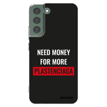 Picasee silikonski prozorni ovitek za Samsung Galaxy S22+ 5G - More PLASTENCIAGA