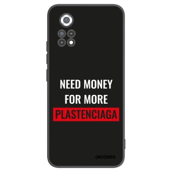 Picasee silikonski črni ovitek za Xiaomi Poco X4 Pro 5G - More PLASTENCIAGA