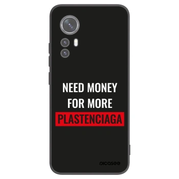 Picasee silikonski črni ovitek za Xiaomi 12 - More PLASTENCIAGA
