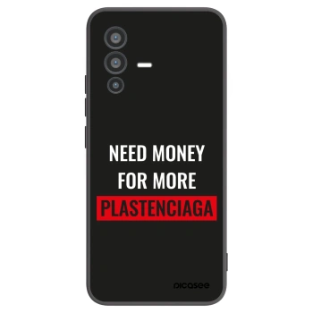 Picasee silikonski črni ovitek za Vivo V23 5G - More PLASTENCIAGA