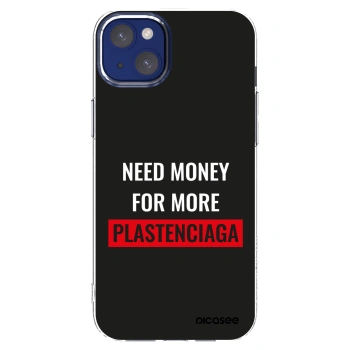 Picasee silikonski prozorni ovitek za Apple iPhone 14 Plus - More PLASTENCIAGA
