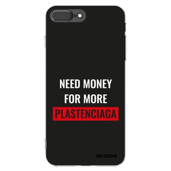 Picasee silikonski prozorni ovitek za Apple iPhone 8 Plus - More PLASTENCIAGA