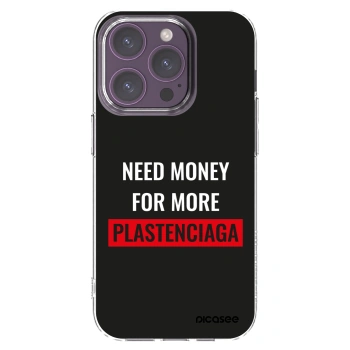 Picasee silikonski prozorni ovitek za Apple iPhone 14 Pro - More PLASTENCIAGA