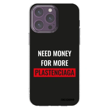 Picasee silikonski prozorni ovitek za Apple iPhone 14 Pro Max - More PLASTENCIAGA