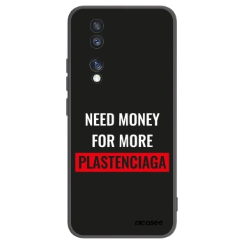 Picasee silikonski črni ovitek za Honor 70 - More PLASTENCIAGA