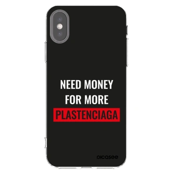 Picasee silikonski prozorni ovitek za Apple iPhone X/XS - More PLASTENCIAGA