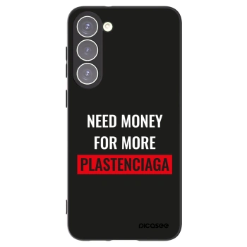 Picasee silikonski črni ovitek za Samsung Galaxy S23+ 5G - More PLASTENCIAGA