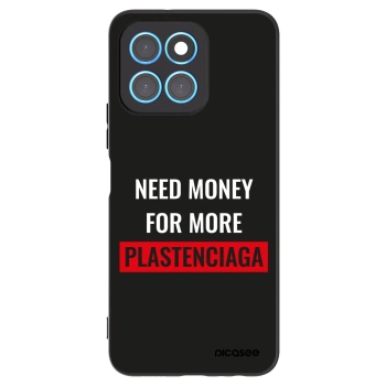 Picasee silikonski črni ovitek za Honor X8 5G - More PLASTENCIAGA