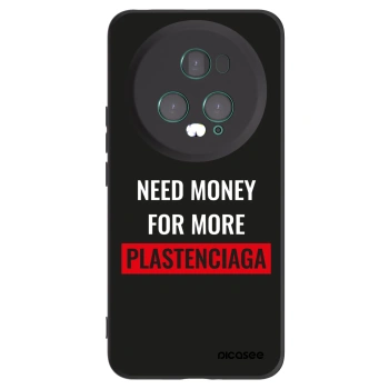 Picasee silikonski črni ovitek za Honor Magic5 Pro - More PLASTENCIAGA