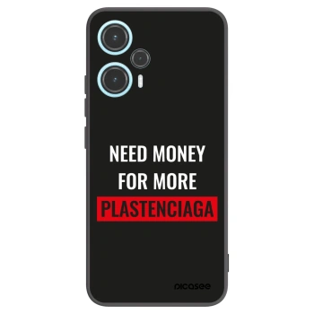 Picasee silikonski črni ovitek za Xiaomi Poco F5 - More PLASTENCIAGA