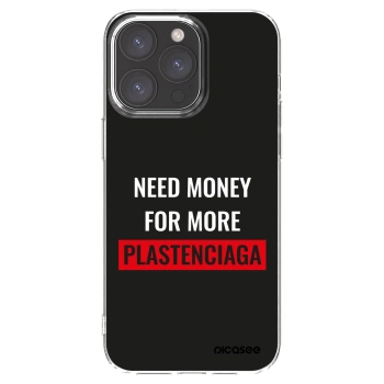 Picasee silikonski prozorni ovitek za Apple iPhone 15 Pro Max - More PLASTENCIAGA