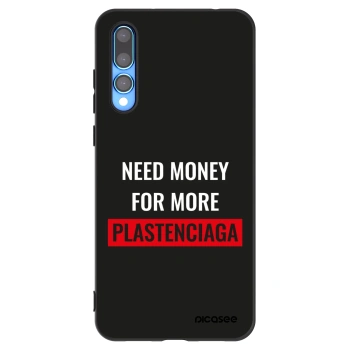 Picasee silikonski črni ovitek za Huawei P20 Pro - More PLASTENCIAGA