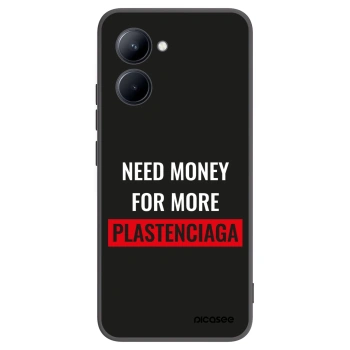 Picasee silikonski črni ovitek za Realme C33 (2023) - More PLASTENCIAGA