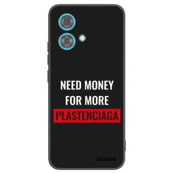 Picasee silikonski črni ovitek za Motorola Edge 40 Neo - More PLASTENCIAGA
