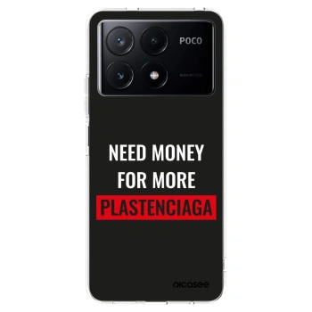 Picasee silikonski prozorni ovitek za Xiaomi Poco X6 Pro - More PLASTENCIAGA