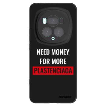 Picasee silikonski črni ovitek za Honor Magic6 Pro - More PLASTENCIAGA