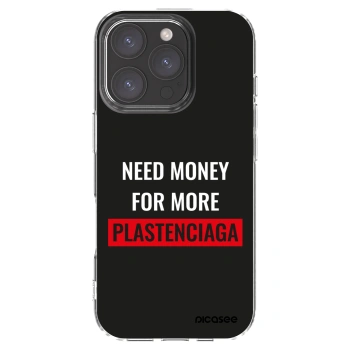 Picasee silikonski prozorni ovitek za Apple iPhone 16 Pro - More PLASTENCIAGA