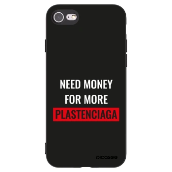 Picasee silikonski črni ovitek za Apple iPhone 8 - More PLASTENCIAGA