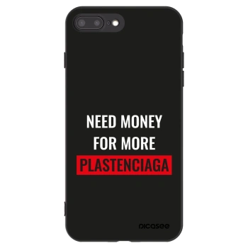 Picasee silikonski črni ovitek za Apple iPhone 7 Plus - More PLASTENCIAGA