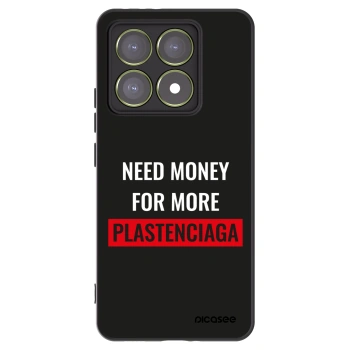 Picasee silikonski črni ovitek za Xiaomi 14T - More PLASTENCIAGA