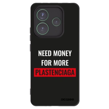 Picasee silikonski črni ovitek za Xiaomi Redmi Note 14 5G - More PLASTENCIAGA