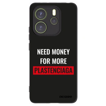 Picasee silikonski črni ovitek za Xiaomi Redmi Note 14 4G - More PLASTENCIAGA