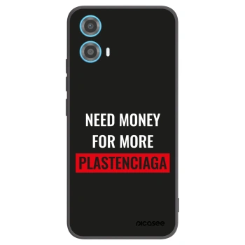 Picasee silikonski črni ovitek za Motorola Moto G34 5G - More PLASTENCIAGA