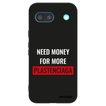 Picasee silikonski črni ovitek za Google Pixel 8a - More PLASTENCIAGA