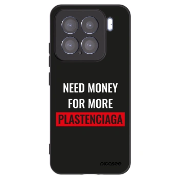 Picasee silikonski črni ovitek za Xiaomi 15 - More PLASTENCIAGA
