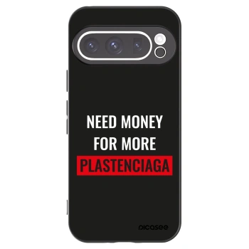 Picasee silikonski črni ovitek za Google Pixel 9 Pro - More PLASTENCIAGA