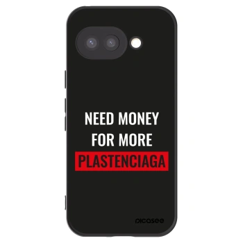 Picasee silikonski črni ovitek za Google Pixel 9a - More PLASTENCIAGA