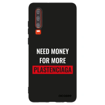 Picasee silikonski črni ovitek za Huawei P30 - More PLASTENCIAGA