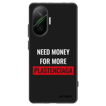 Picasee silikonski črni ovitek za Xiaomi Poco F7 5G - More PLASTENCIAGA
