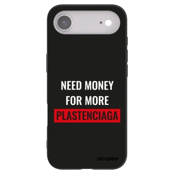 Picasee silikonski črni ovitek za Apple iPhone Air - More PLASTENCIAGA