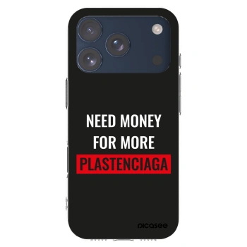 Picasee silikonski prozorni ovitek za Apple iPhone 17 Pro - More PLASTENCIAGA