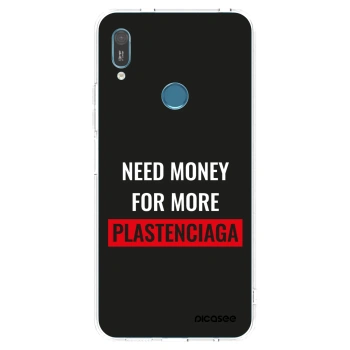 Picasee silikonski prozorni ovitek za Huawei Y6 2019 - More PLASTENCIAGA