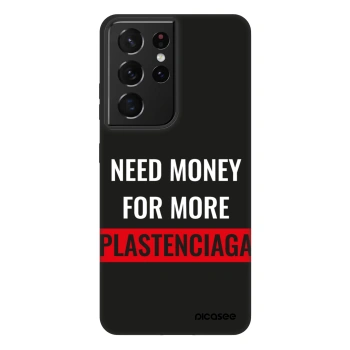 Picasee Fashion Case za Samsung Galaxy S21 Ultra 5G G998B - More PLASTENCIAGA