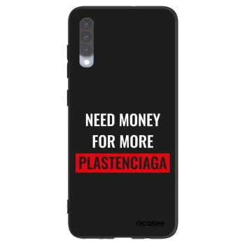 Picasee silikonski črni ovitek za Samsung Galaxy A70 A705F - More PLASTENCIAGA